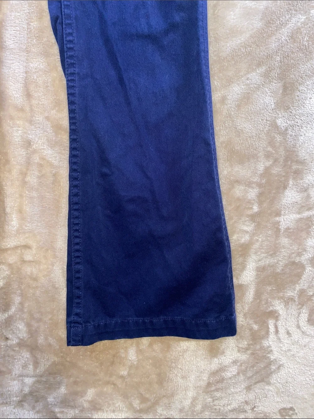 Vintage Ralph Lauren Navy Blue Cotton Flare Pants